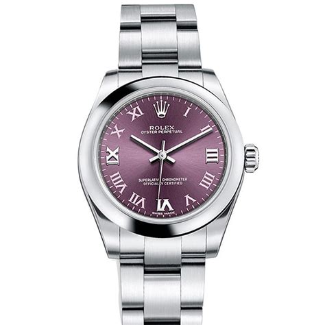 rolex red grape roman dial 31mm|rolex oyster perpetual 31.